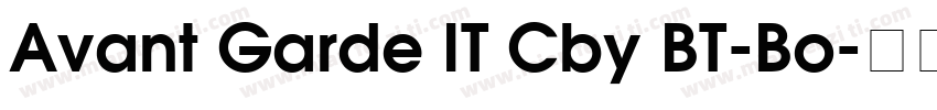 Avant Garde IT Cby BT-Bo字体转换